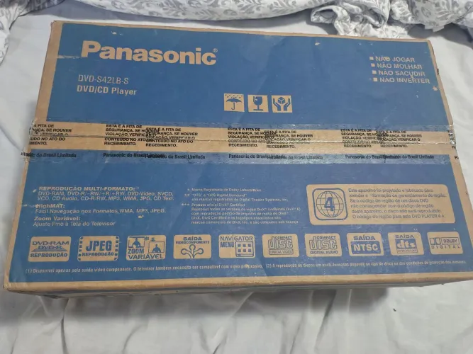 DVD Player Panasonic DVD-S42LB-S - Novo, Lacrado na Caixa Original!