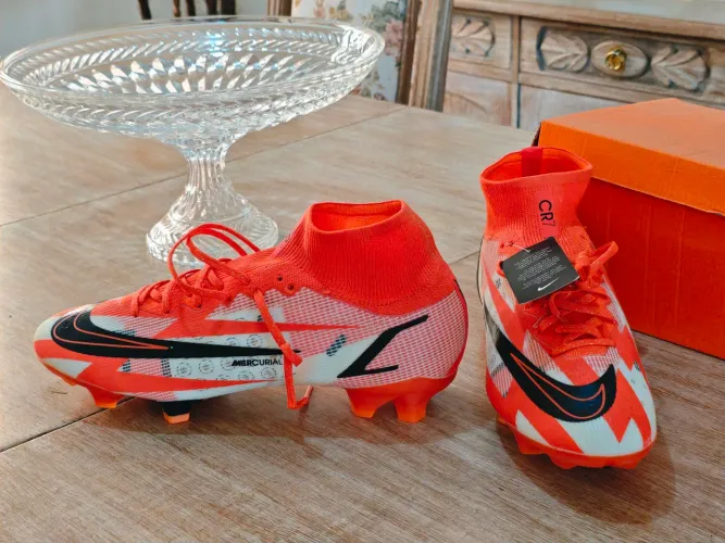 Chuteira Nike Mercurial Superfly 8 Elite CR7 Cristiano Ronaldo Campo 43 Nova<br>