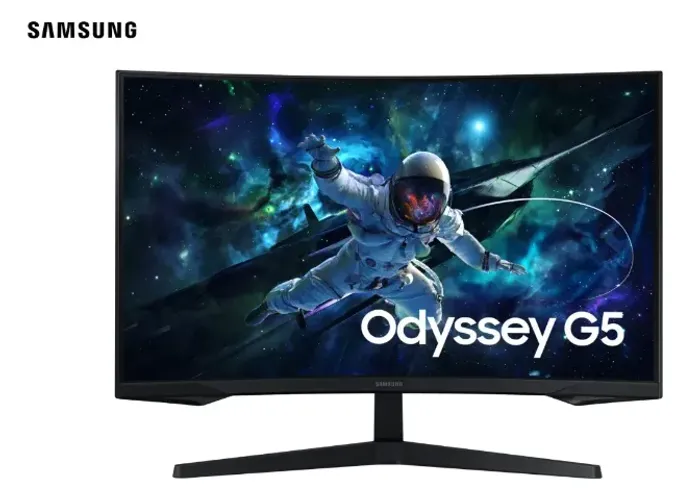Monitor Gamer Samsung Odyssey G5, 32 ,qhd, 165hz,1ms,hdmi,dp Preto