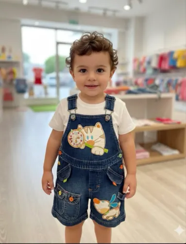 ?fofo jardineira jeans infantil TAM 1 impecável