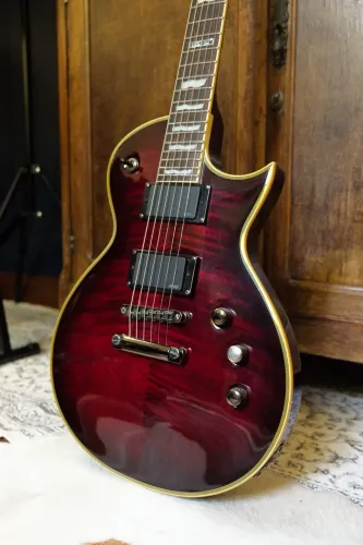 Guitarra ESP LTD EC-401FM DARK CHERRY EMG 81/60