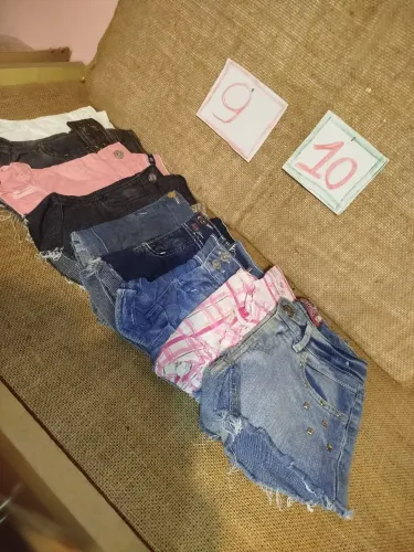 SALDOS de BRECHÓ SHORTS JEANS TAM 10/12/14/16
