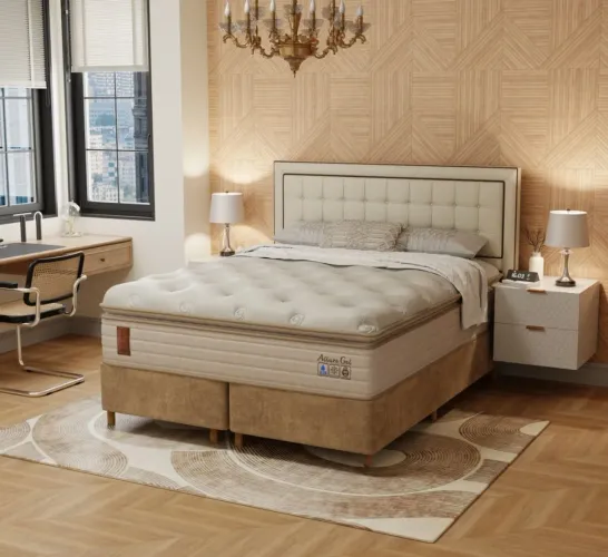 Cama box mola ensacadas allure top line super king 