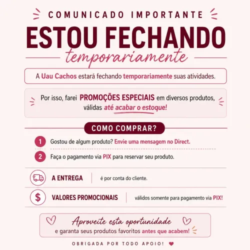 Queima de Estoque de Produtos - últimas unidades 