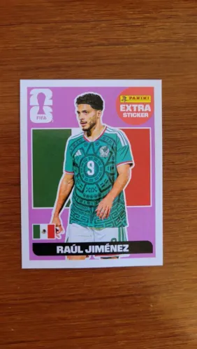 Figurinha extra da copa do mundo lilás - Raul Jiménez