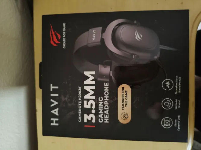 Headset Gamer Havit H2002D 53mm + Microfone - Pouco Uso + NF
