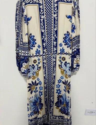 vestido longo farm encanto tropical m