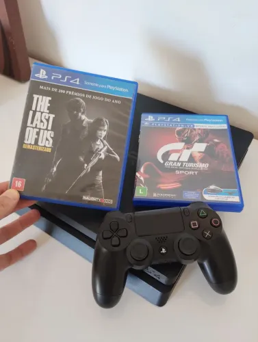 Playstation 4 slim 1TB Versão 13.04 (Aceito Cartão)