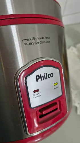 Panela de arroz philco vision glass
