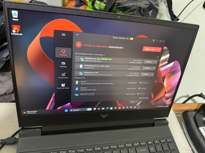 Notebook Gamer HP Victus 15 - Ryzen 5 + RTX 2050 4 GB