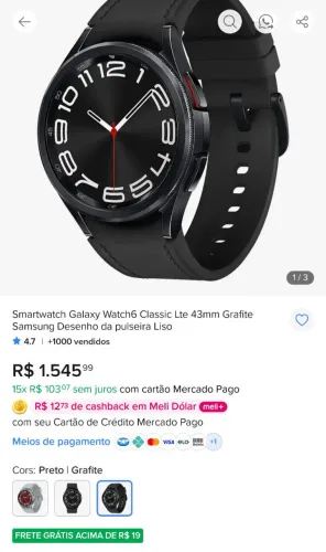 Samsung Galaxy Watch 6 classic