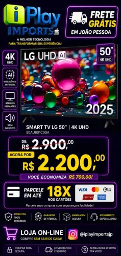 Smart TV LG 50 Polegadas 4K UHD