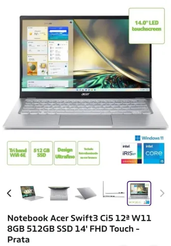 Notebook Acer Swift 3