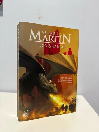 Livro fogo e sangue (inspirou house of the dragon) universo game of thrones