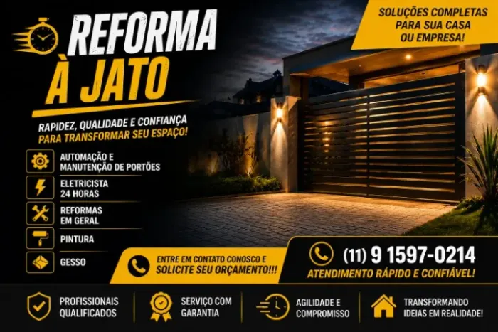 ELETRICISTA 24 HORAS, AZULEJISTA, REFORMAS EM GERAL