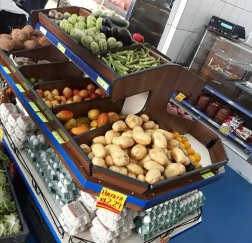 Expositor de alimentos 200C X 100L X 135A