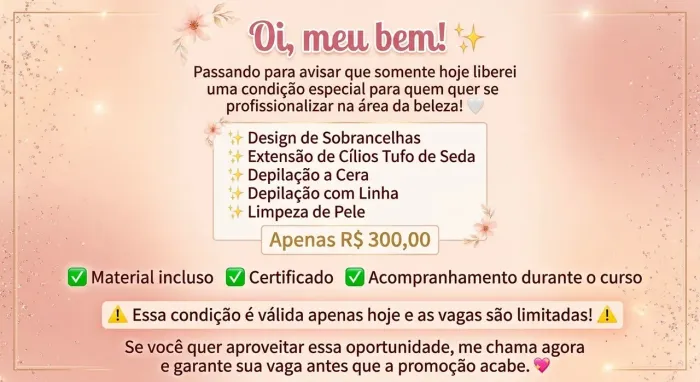 CURSOS POR APENAS R$ 300,00