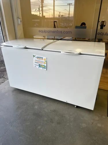 Freezer 2 tampas congelados 532L Gelopar