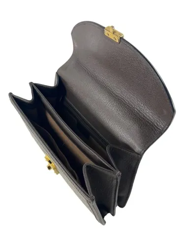 Bolsa Tiracolo Gucci Ophidia Web GG Marrom