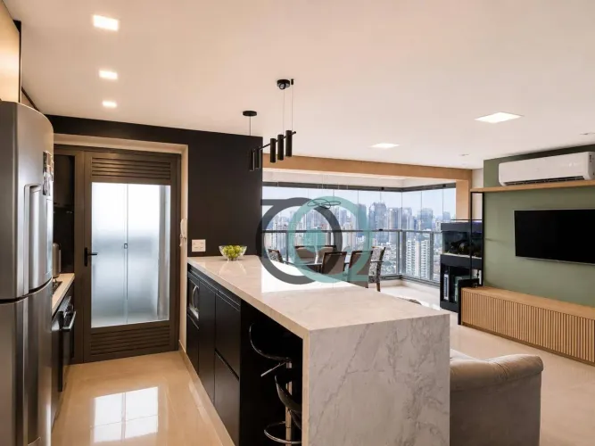 Apartamento com 1 dormitório para alugar, 65 m² por R$ 7.192,50/mês - Santo Amaro - São Pa