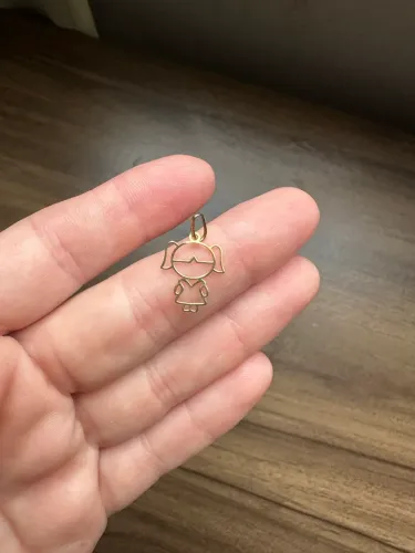 Pingente de ouro menina