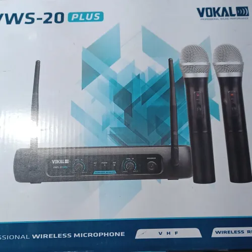 Microfones sem fio Vokal vws-20 na caixa( novo )