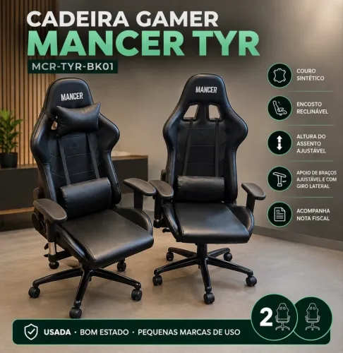 Cadeira gamer TYR BK-01 (2un)