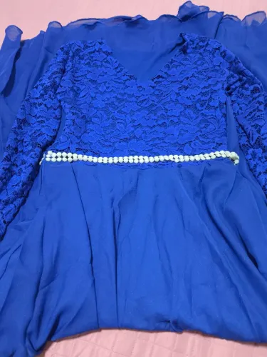 Vestido de festa semi novo tamanho g azul Royal 