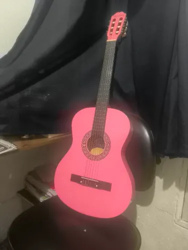 Violão rosa clássico Waldemar one