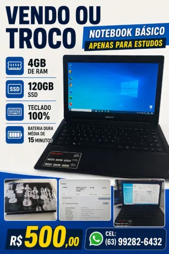 Vendo ou troco notebook por algo do meu interesse