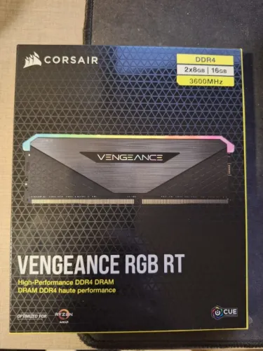 Memoria Corsair Vengeance Rgb Rt, 16gb (2x8gb), Ddr4 3600mhz