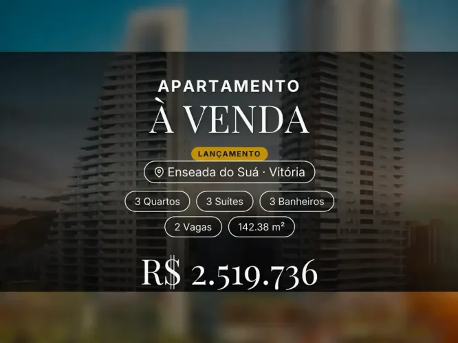 Honfleur Maison: Apartamento Exclusivo com 3 Suítes na Enseada do Suá