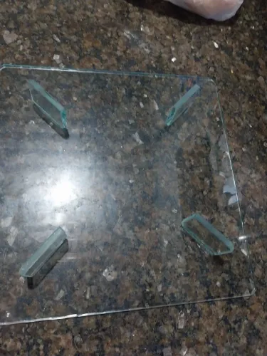 Suporte de vidro para bolo