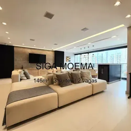 Av. Iraí, 312 - Moema, 146m², 3 suítes, 2 vagas, Siga Moema