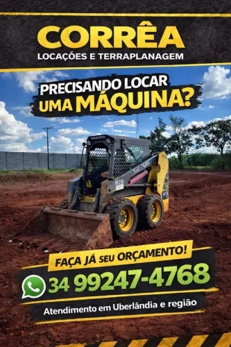 Aluguel de mini carregadeira Bob cat