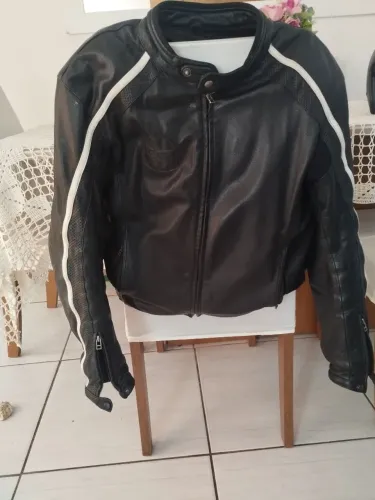 Jaqueta de Couro Buffalo Legítimo Motociclista 