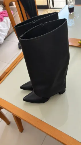 Bota capa feminina cano longo