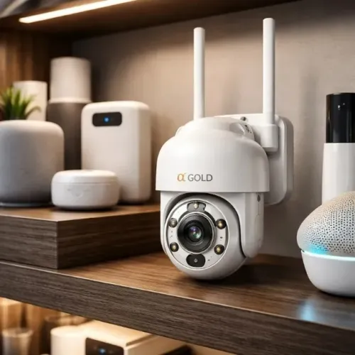 Câmera De Segurança Hd Wifi Prova D'água Visão Noturna Ip