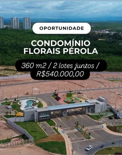 terreno condomínio florais pérola 360mts