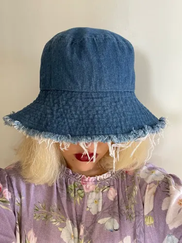 Chapéu Bucket Hat Jeans