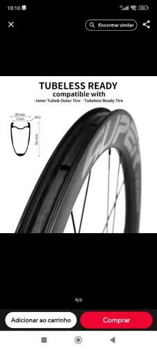 Rodas Carbono Speed novas 50mm