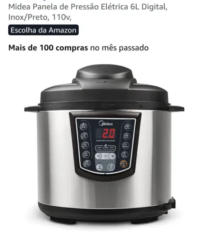 Panela de pressão elétrica semi nova