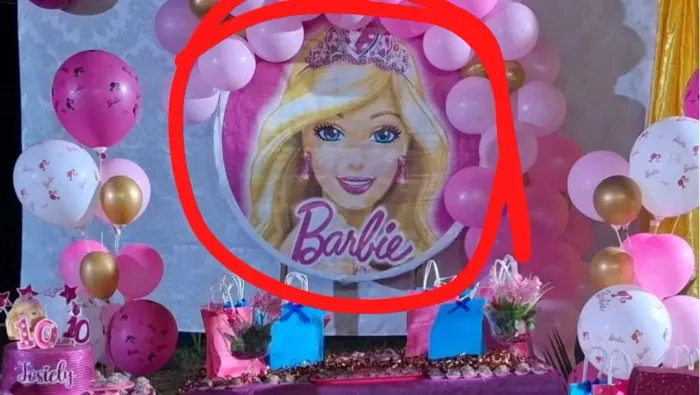 Lona + 2 suporte de balões Grande (de chão)