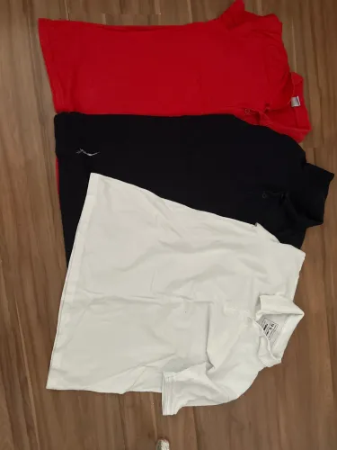 Kit com 3 Camisas polo 14 anos masculina 