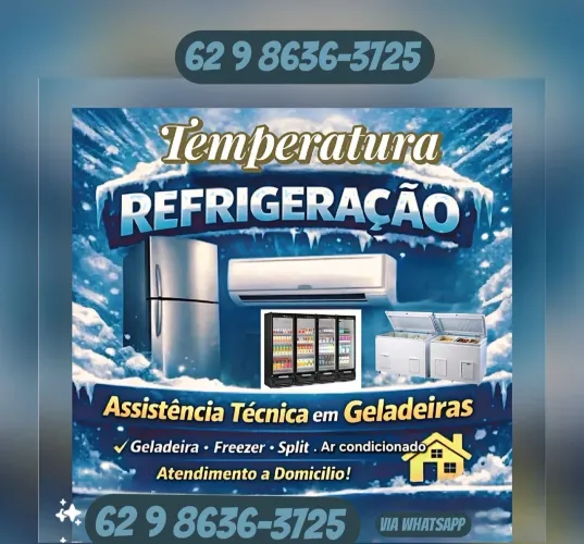 Climatização e Refrigeração:Consertos/ Manutenção em Geladeiras,Ar condicionado e outros