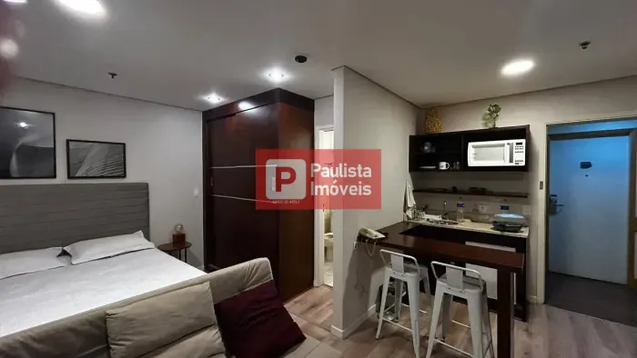 Studio à venda Mobiliado com 29m² , Chácara Santo Antônio (Zona Sul), São Paulo, SP