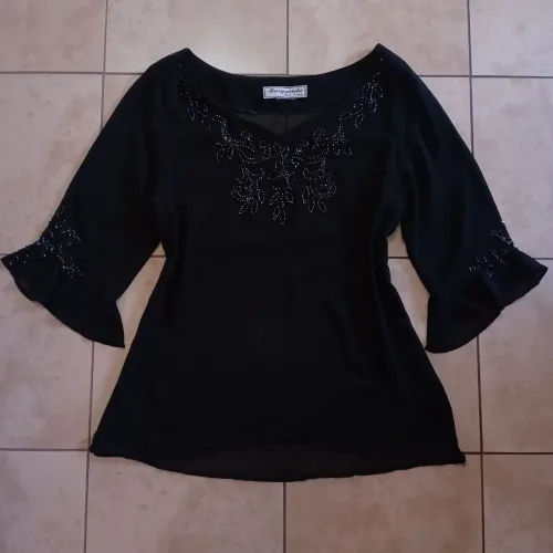 Blusa vintage bordada