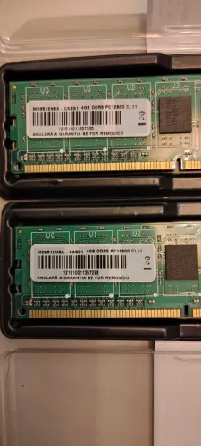 Memória RAM 2x 4GB DDR3 PC12800 DESKTOP