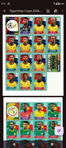 Figurinhas da copa 2026 PDF todas as seleções 