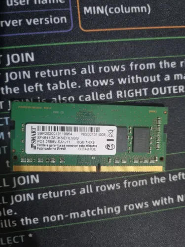 Memória RAM ddr4 8gb para notebook 2666
